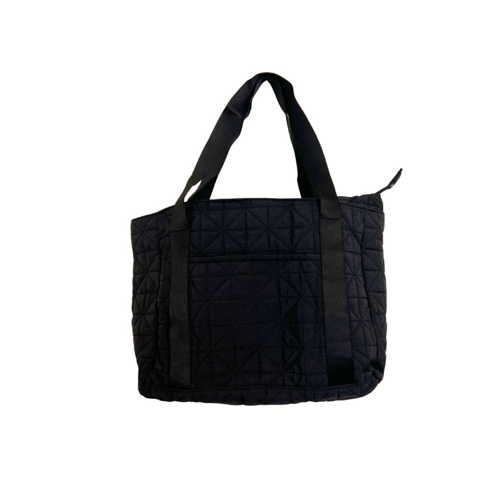 Black Quilted Tote Bag